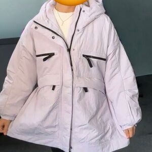 Free People Billie Boxy Lightweight Insulated Jacket lavender